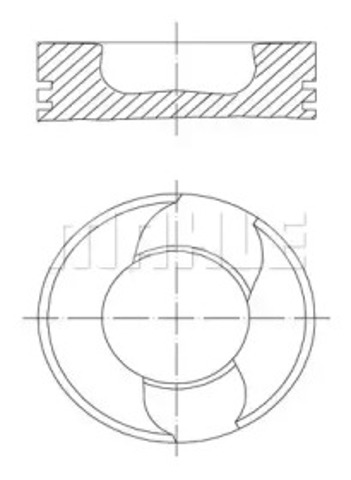 Tłok, komplet do jednego cylindru, STD DAF 95