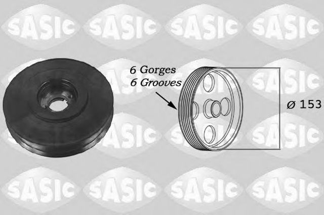 Koło pasowe wału korbowego 2150011 SASIC