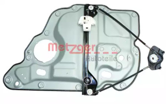 Mechanizm podnoszenia szyby drzwi tylnych lewych 2160124 METZGER