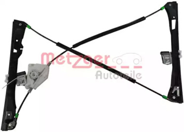 Mechanizm podnoszenia szyby drzwi przednich prawych 2160338 METZGER