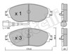 Klocki hamulcowe przednie tarczowe 2209520 METELLI