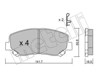 Klocki hamulcowe przednie tarczowe 2209690 METELLI