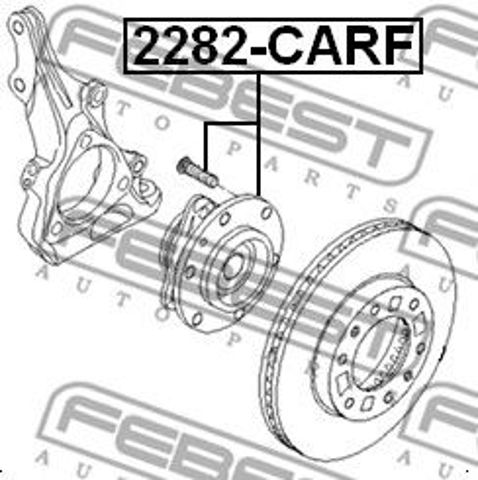 Piasta przednia 2282CARF FEBEST