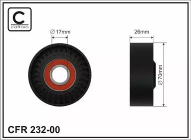 Rolka napinacza paska napędowego 23200 Caffaro