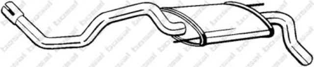 Tłumik, tylna część 233325 BOSAL