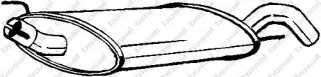 Tłumik, tylna część 233735 BOSAL