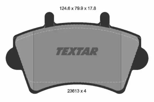Klocki hamulcowe przednie tarczowe 2361301 TEXTAR