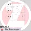 Klocki hamulcowe przednie tarczowe 237291551 ZIMMERMANN