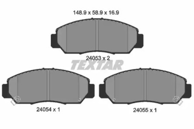 Klocki hamulcowe przednie tarczowe 2405301 TEXTAR