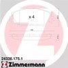 Klocki hamulcowe przednie tarczowe 243361751 ZIMMERMANN