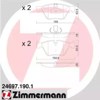 Klocki hamulcowe przednie tarczowe 246971901 ZIMMERMANN