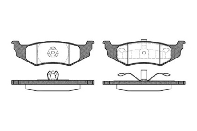 Okładziny (klocki) do hamulców tarczowych tylne 248240 ROAD HOUSE