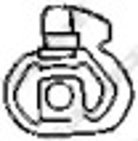 Poduszka mocowania tłumika 255026 BOSAL