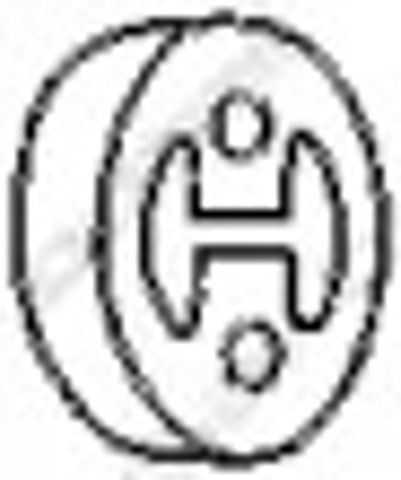 Poduszka mocowania tłumika 255118 BOSAL