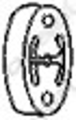 Poduszka mocowania tłumika 255217 BOSAL