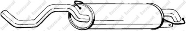 Tłumik, tylna część 279399 BOSAL