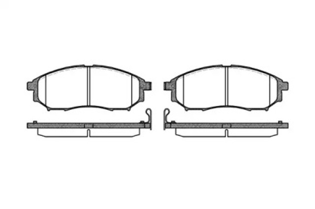 Klocki hamulcowe przednie tarczowe 285214 ROAD HOUSE