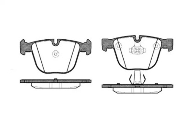 Okładziny (klocki) do hamulców tarczowych tylne 289200 ROAD HOUSE