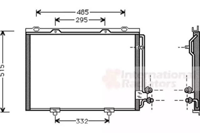 Chłodnica klimatyzacji 30005232 VAN WEZEL