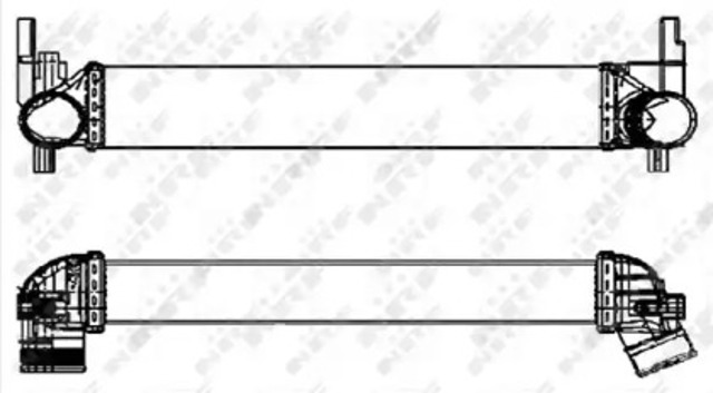 Chłodnica intercoolera 30253 NRF