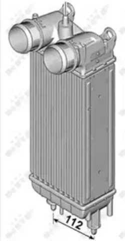 Chłodnica intercoolera 30282 NRF