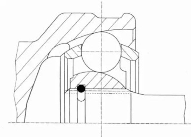 Przegub homokinetyczny przedni zewnętrzny 302989 GKN-Spidan