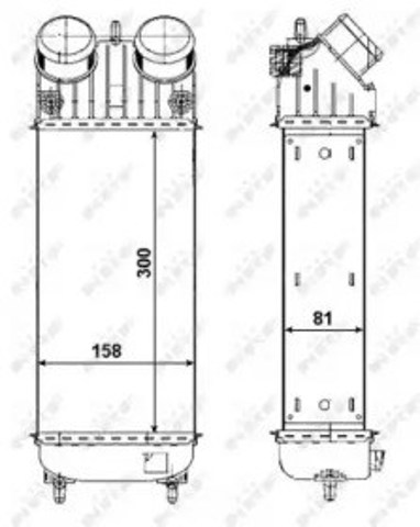 Chłodnica intercoolera 30473 NRF