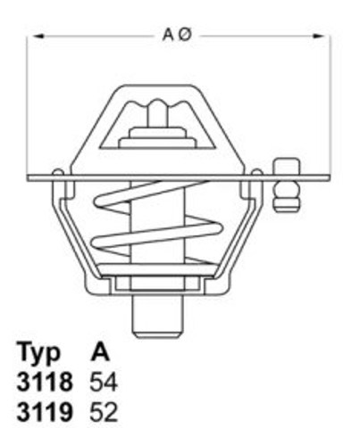 Termostat KIA Sephia