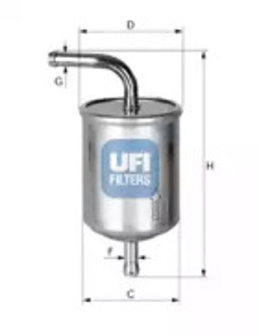 Filtr paliwa 3153000 UFI