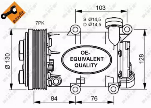 Sprężarka klimatyzacji 32410 NRF