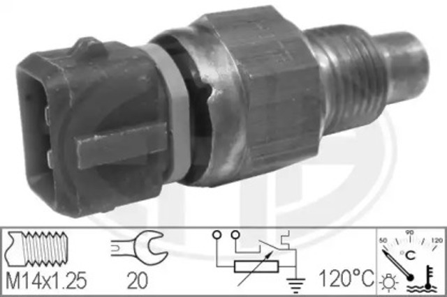 Czujnik temperatury płynu chłodzącego 330147 ERA
