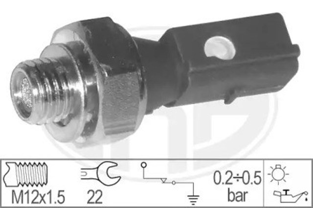 Czujnik ciśnienia oleju 330764 ERA