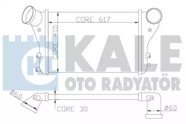 Chłodnica intercoolera 342100 KALE