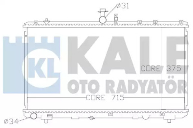 Chłodnica silnika 342125 KALE