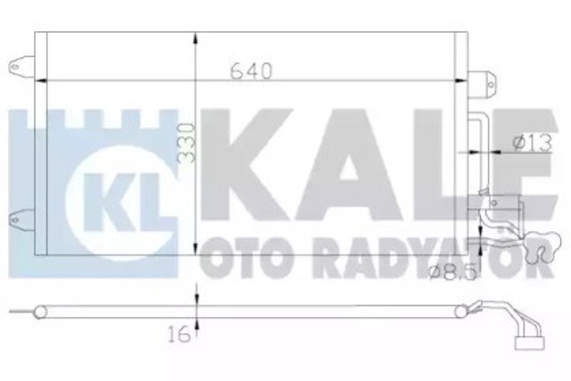 Chłodnica klimatyzacji Skoda Rapid