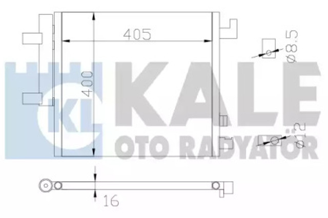 Chłodnica klimatyzacji 342515 KALE
