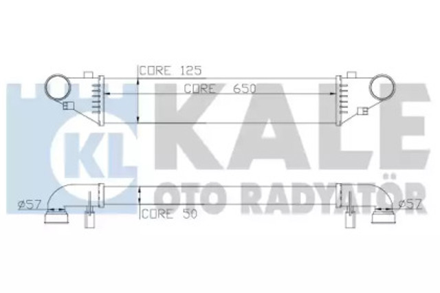 Chłodnica intercoolera 347500 KALE
