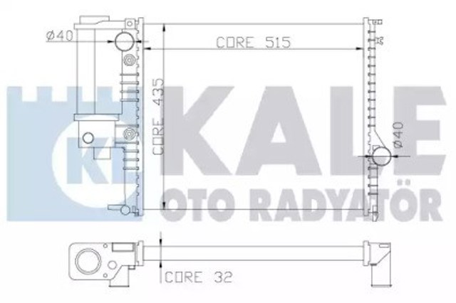 Chłodnica silnika 348900 Kale