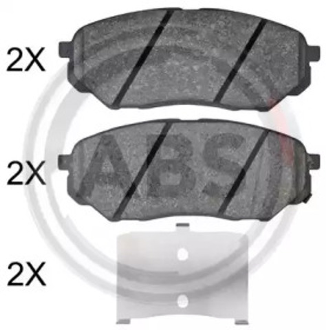 Klocki hamulcowe przednie tarczowe 35108 ABS