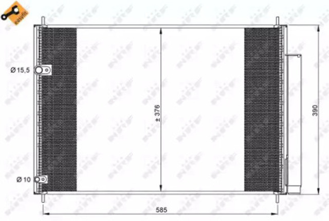 Chłodnica klimatyzacji 35839 NRF