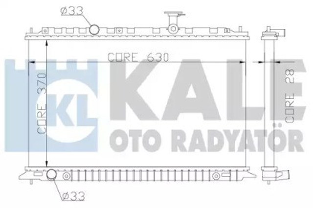 Chłodnica silnika 359100 Kale