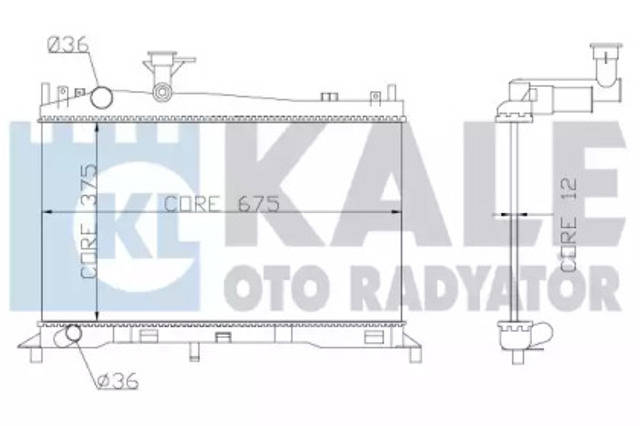 Chłodnica silnika 360100 KALE