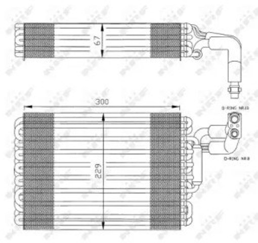 Parownik klimatyzacji 36030 NRF