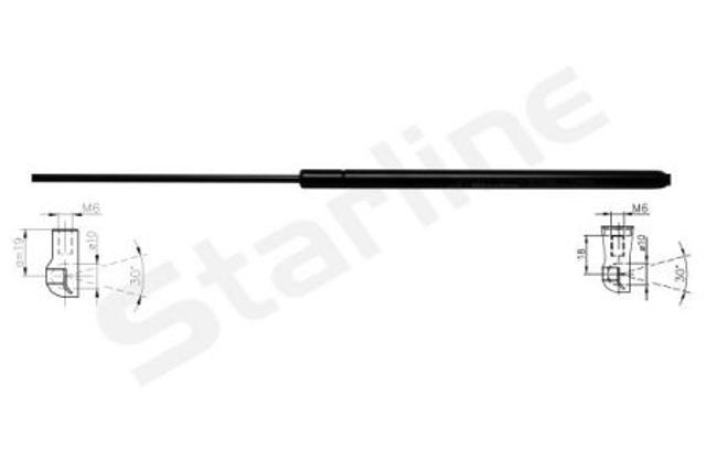 Amortyzator klapy bagażnika (3/5 drzwi-tylnych) 3675808 STARLINE