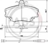 Klocki hamulcowe przednie tarczowe 36881 ABS