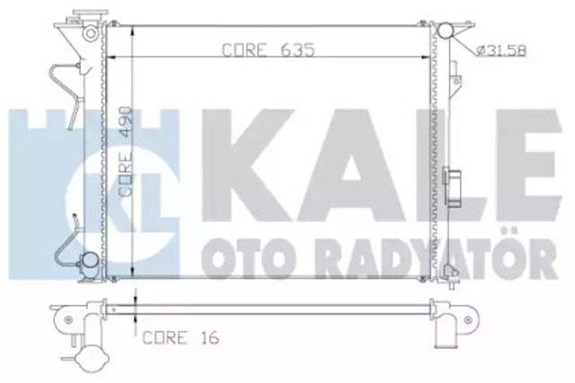 Chłodnica silnika 369800 KALE