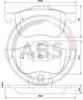 Klocki hamulcowe przednie tarczowe 37097 ABS
