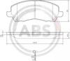 Klocki hamulcowe przednie tarczowe 37202 ABS