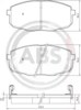 Klocki hamulcowe przednie tarczowe 37442 ABS