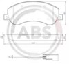Klocki hamulcowe przednie tarczowe 37558 ABS